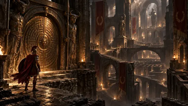 Concept art of the Labyrinth of Daedalus